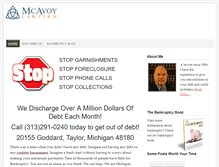 Tablet Screenshot of downriverbankruptcy.com